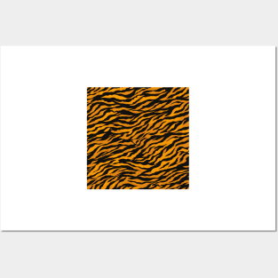 Animal Prints Tiger Pattern 1 Posters and Art